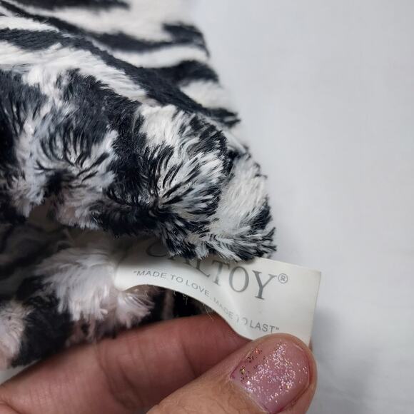 CalToy Zebra Black & White 10" Hand Puppet - Picture 5 of 6